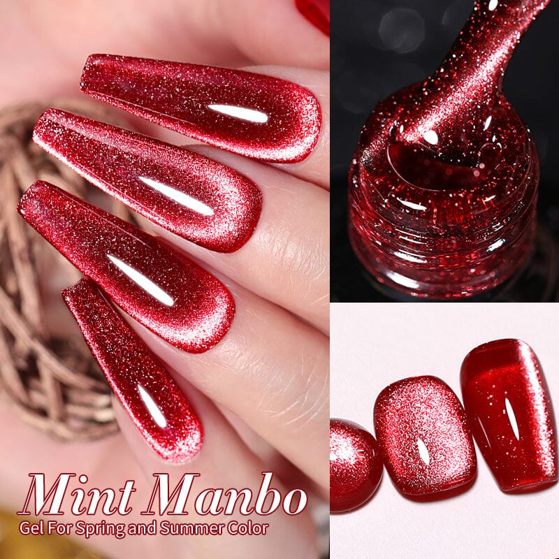 6 Colors Red Gel Polish Set 02 10ml