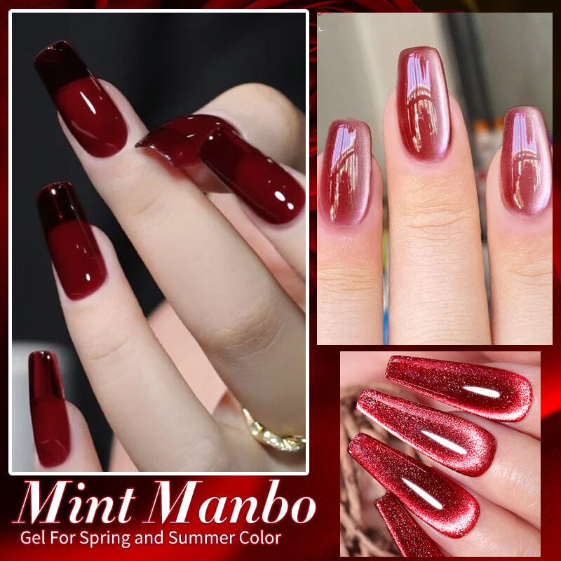 6 Colors Red Gel Polish Set 02 10ml
