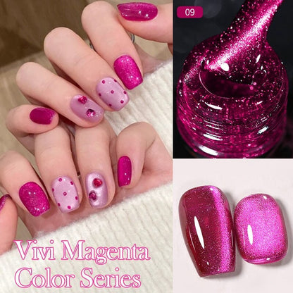 6 Colors Vivi Magenta Gel Polish Set 03 10ml