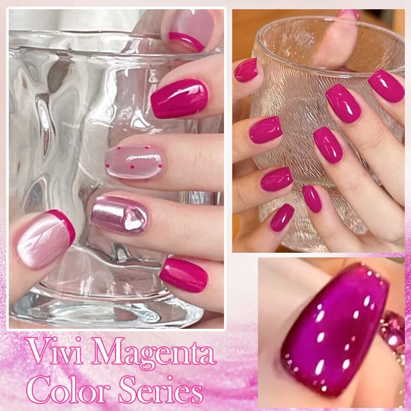 6 Colors Vivi Magenta Gel Polish Set 03 10ml