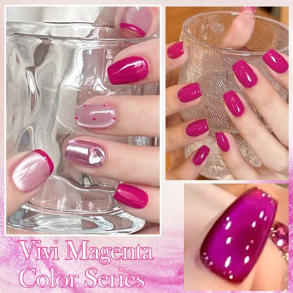 6 Colors Vivi Magenta Gel Polish Set 03 10ml