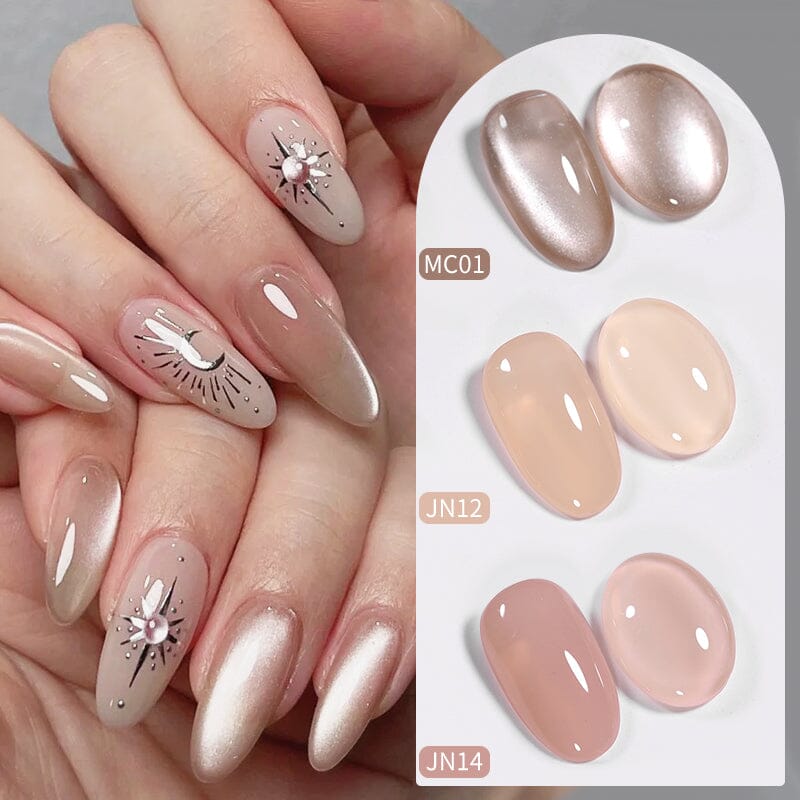 6 Colors Nude Pink Gel Polish Set 04 10ml