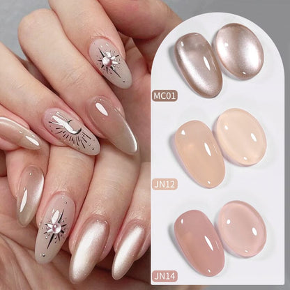 6 Colors Nude Pink Gel Polish Set 04 10ml