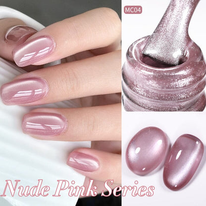 6 Colors Nude Pink Gel Polish Set 04 10ml