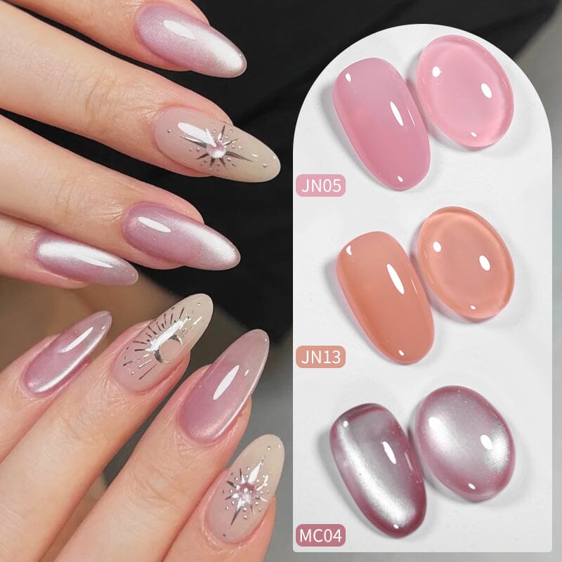 6 Colors Nude Pink Gel Polish Set 04 10ml
