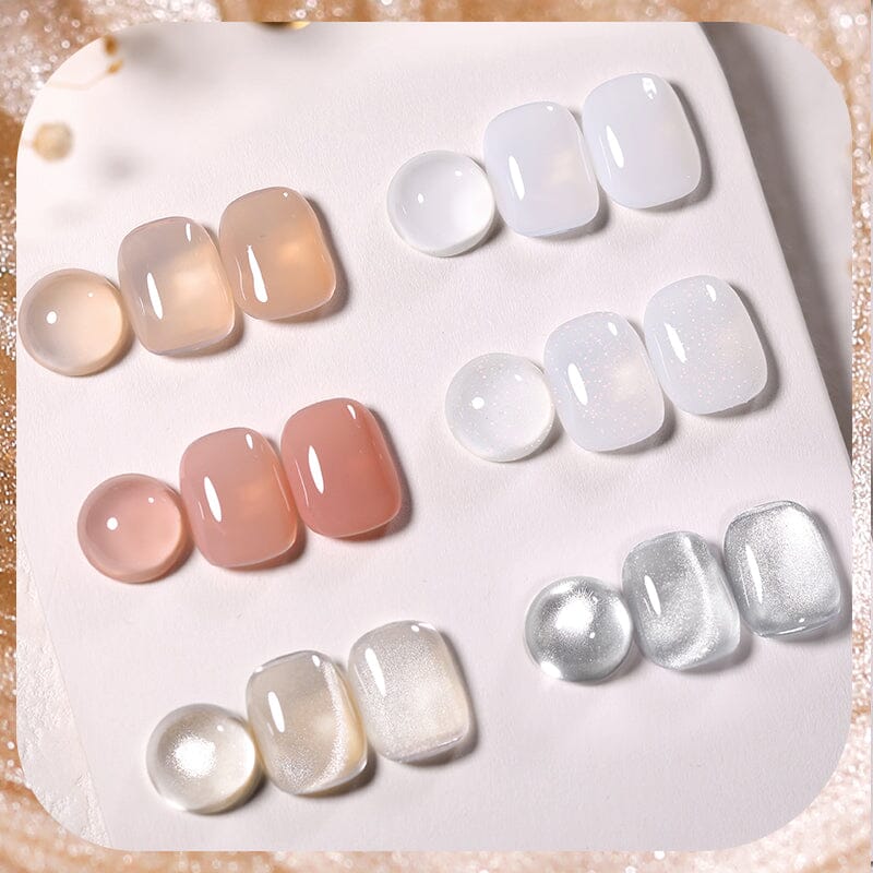 6 Colors Nude Milk Gel Polish Set 05 10ml