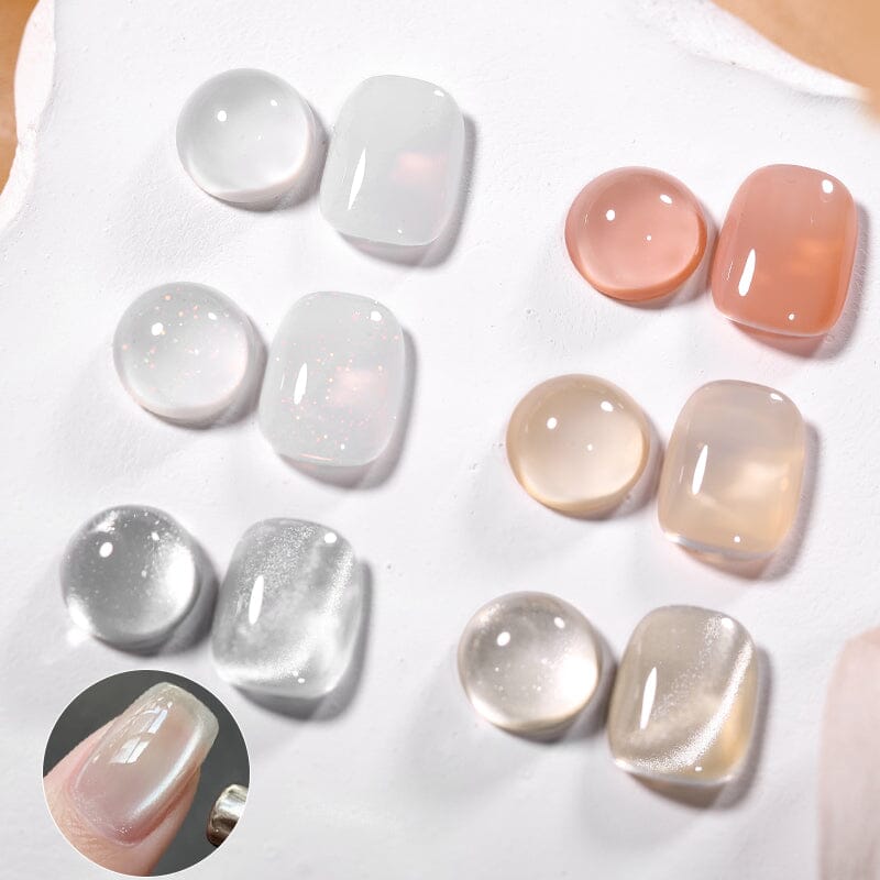 6 Colors Nude Milk Gel Polish Set 05 10ml