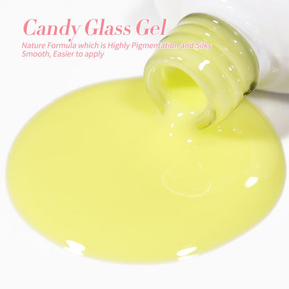 6 Colors Jelly Gel Polish Set J05 Candy Glass 7ml