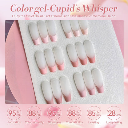6 Colors Pink Gel Polish Set S03 Cupid's Whisper 7ml