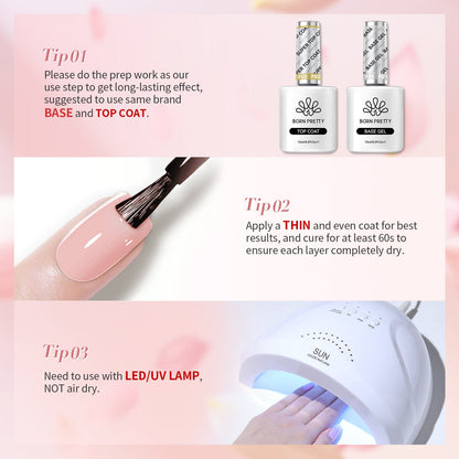 6 Colors Pink Gel Polish Set S03 Cupid's Whisper 7ml