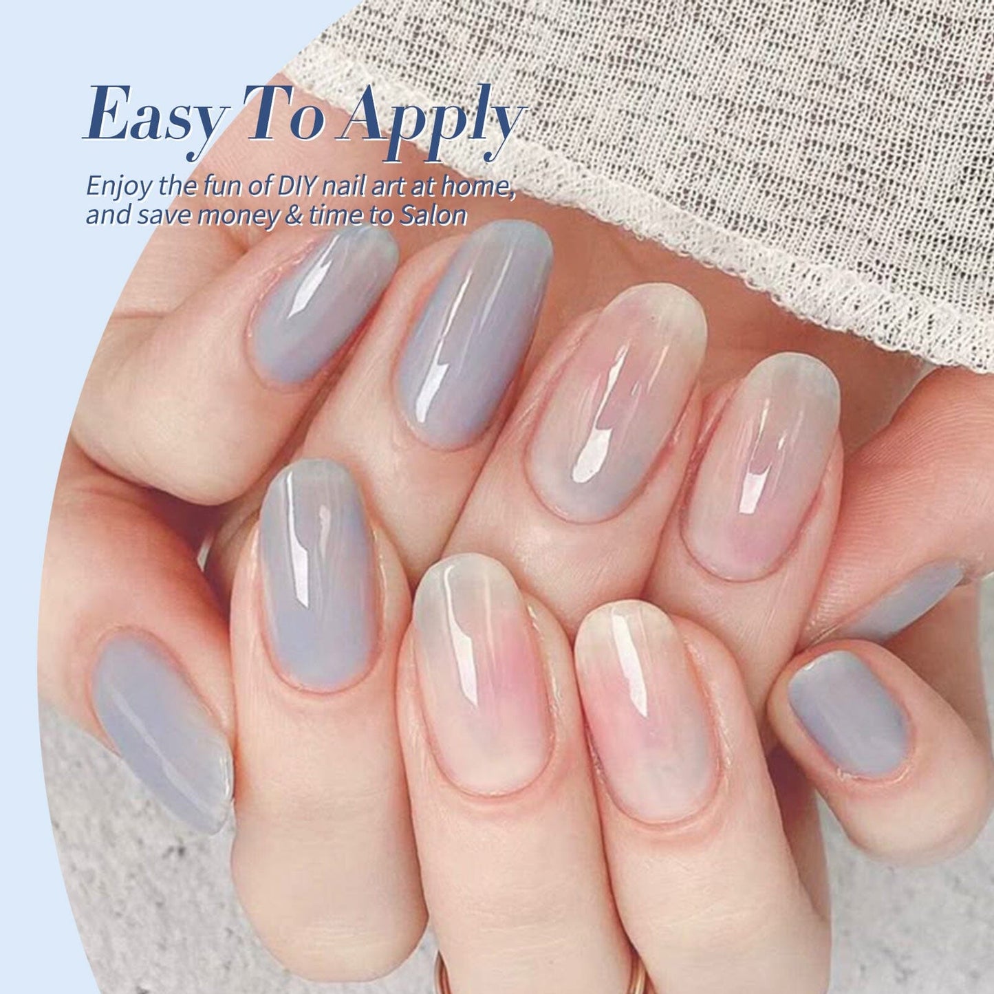 6 Colors Jelly Gel Polish Set J06 Lake Baikal 7ml
