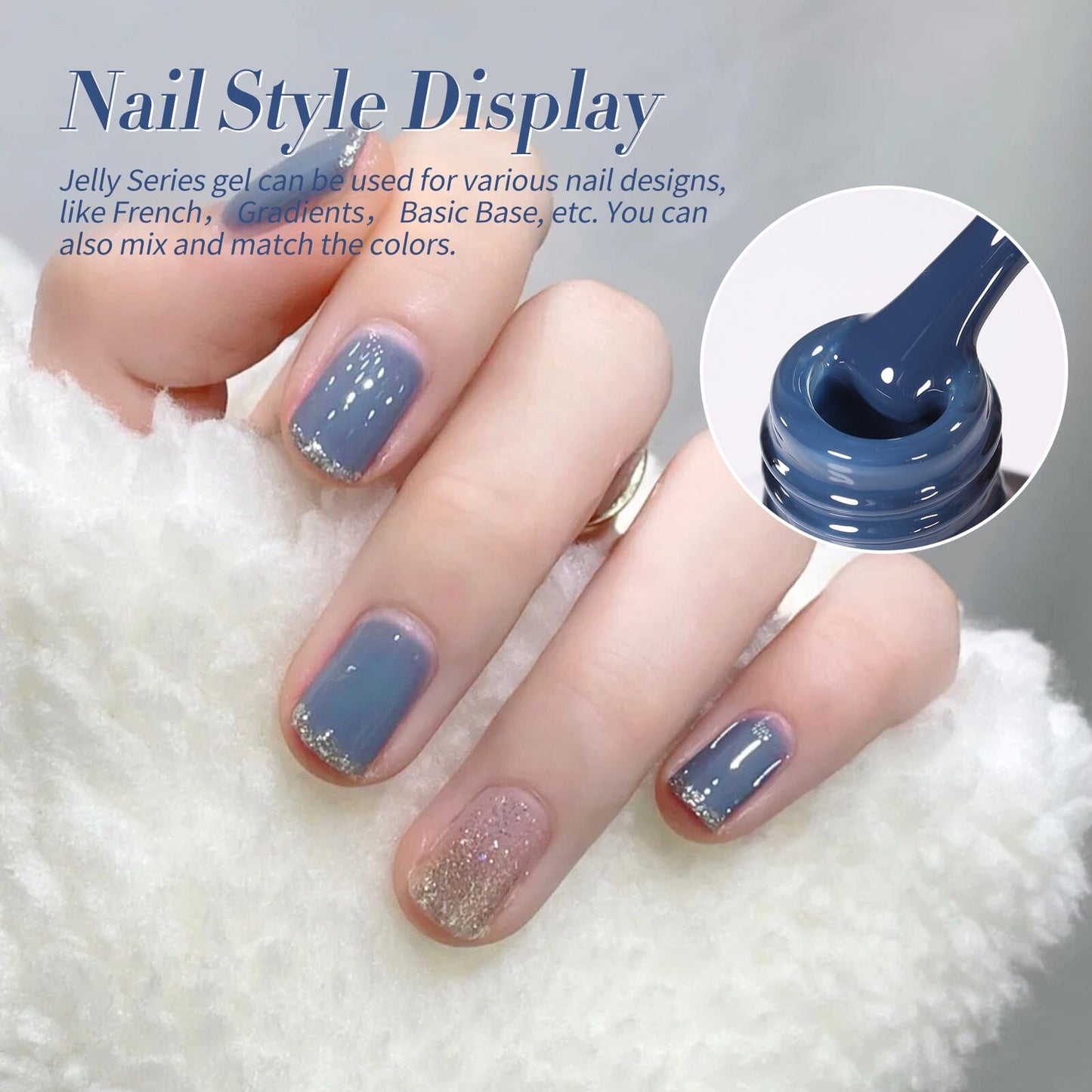 6 Colors Jelly Gel Polish Set J06 Lake Baikal 7ml