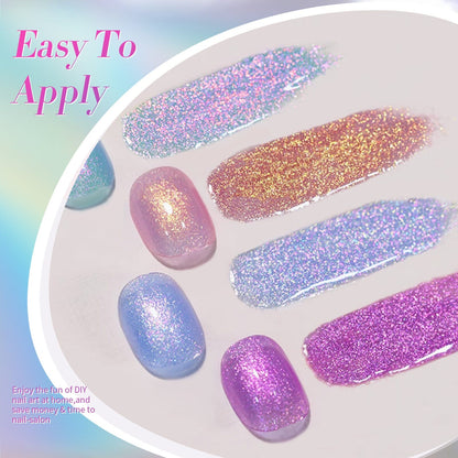 6 Colors Aurora Gel Polish Set T04 Conch Spirit 7ml