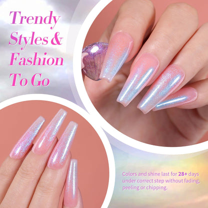 6 Colors Aurora Gel Polish Set T04 Conch Spirit 7ml