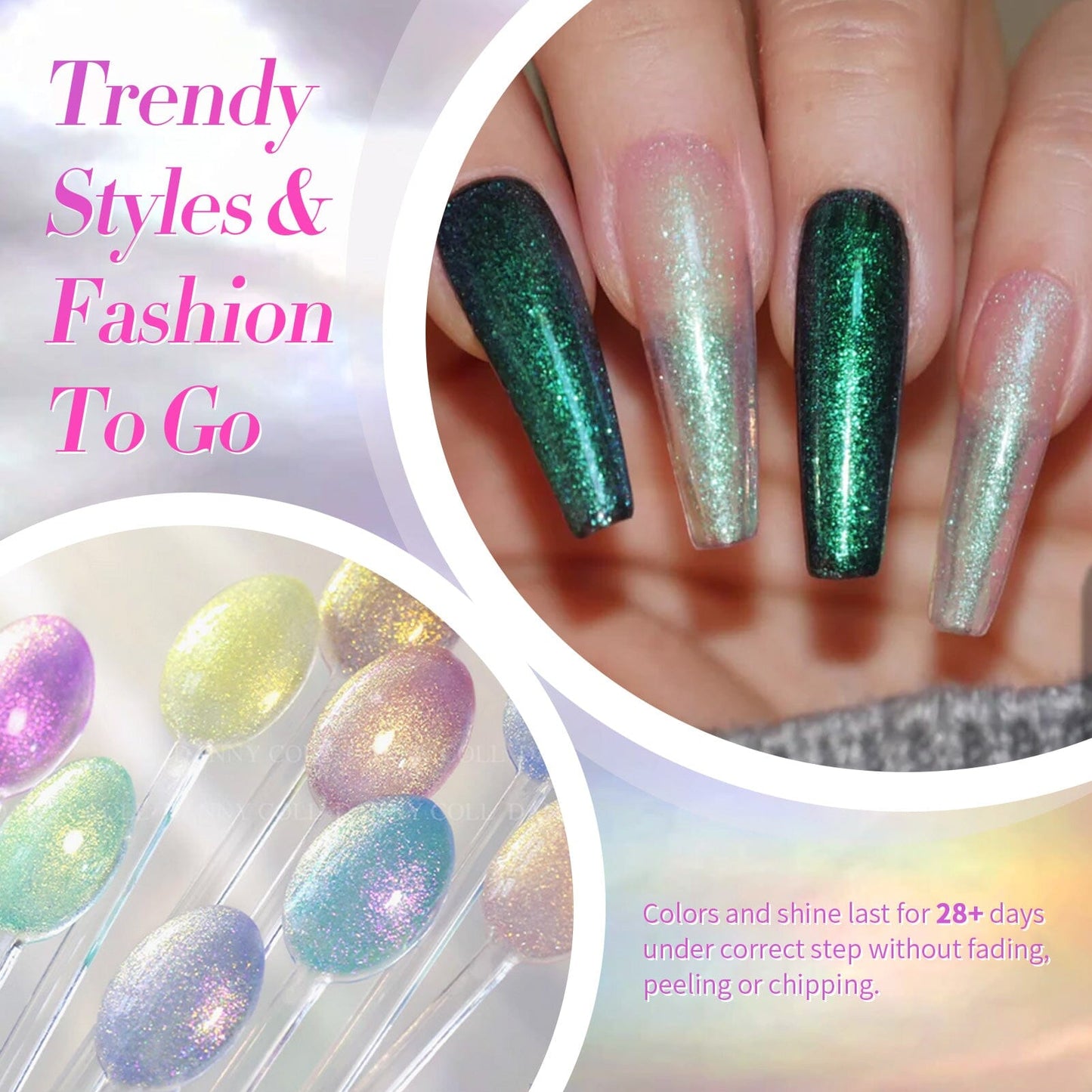 6 Colors Aurora Gel Polish Set T04 Conch Spirit 7ml