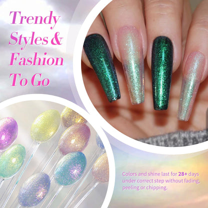 6 Colors Aurora Gel Polish Set T04 Conch Spirit 7ml