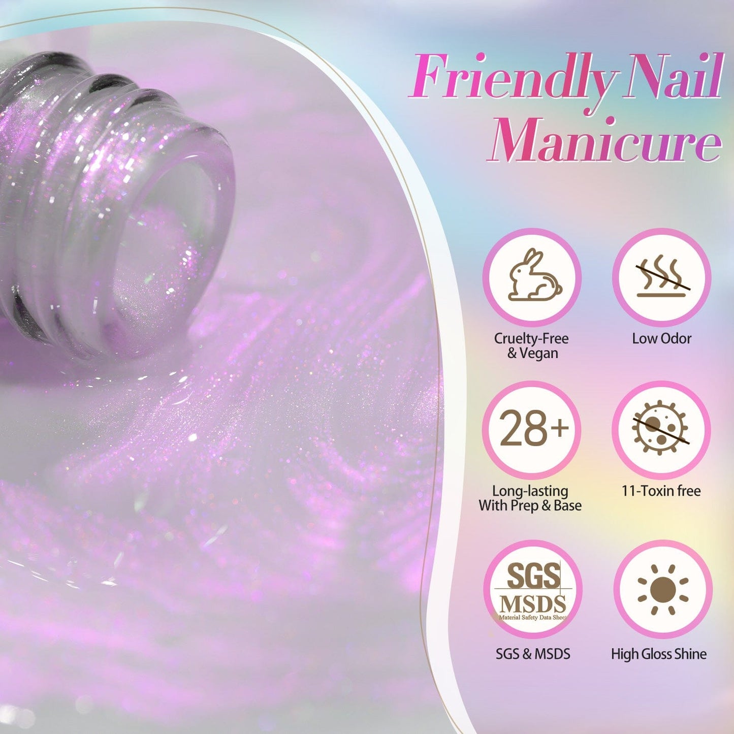 6 Colors Aurora Gel Polish Set T04 Conch Spirit 7ml