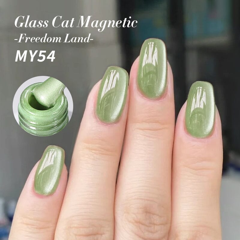 6 Colors Glass Cat Magnetic Gel Polish Freedom Land 10ml