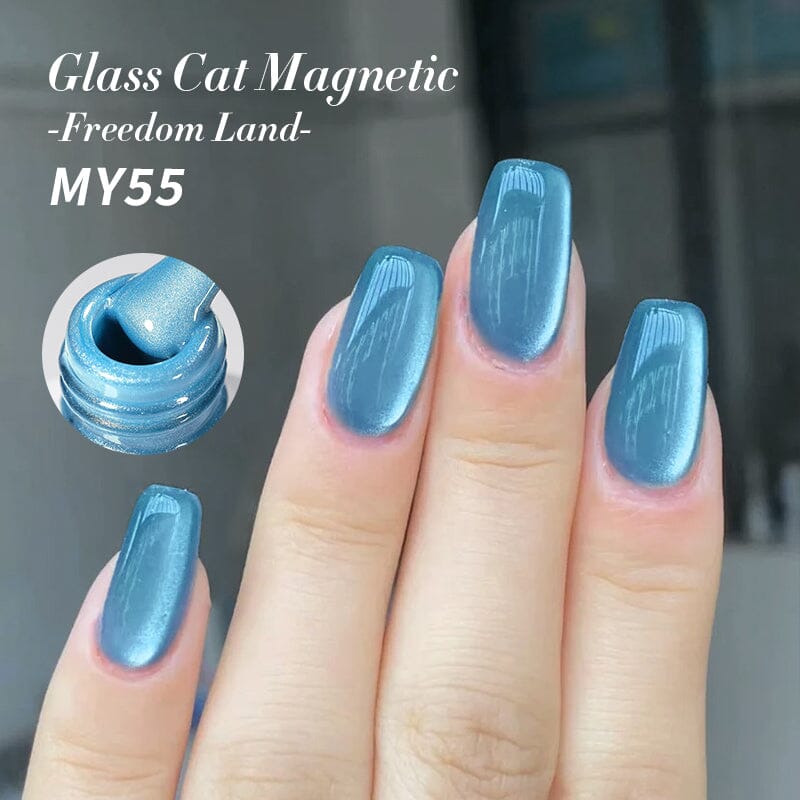 6 Colors Glass Cat Magnetic Gel Polish Freedom Land 10ml