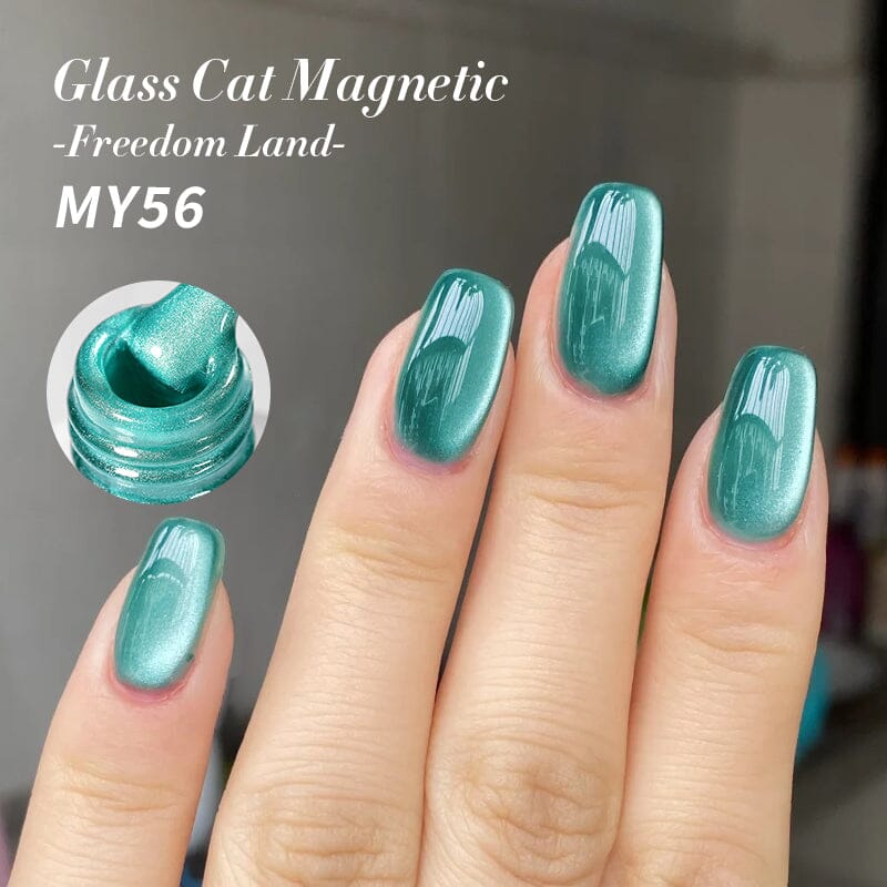 6 Colors Glass Cat Magnetic Gel Polish Freedom Land 10ml