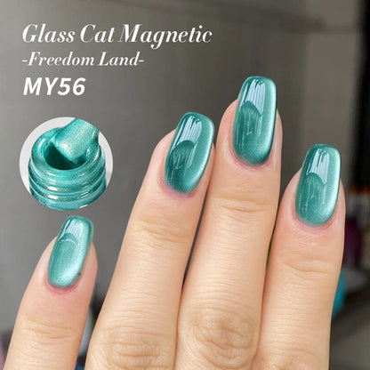 6 Colors Glass Cat Magnetic Gel Polish Freedom Land 10ml