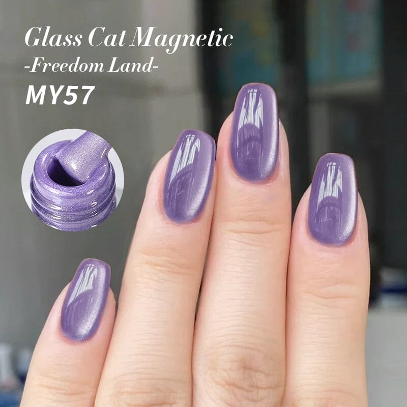 6 Colors Glass Cat Magnetic Gel Polish Freedom Land 10ml
