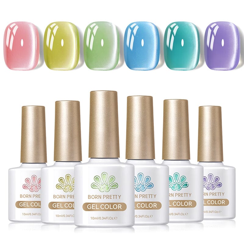 6 Colors Glass Cat Magnetic Gel Polish Freedom Land 10ml