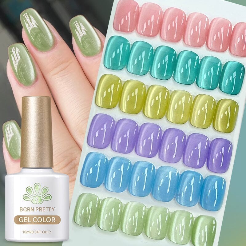 6 Colors Glass Cat Magnetic Gel Polish Freedom Land 10ml