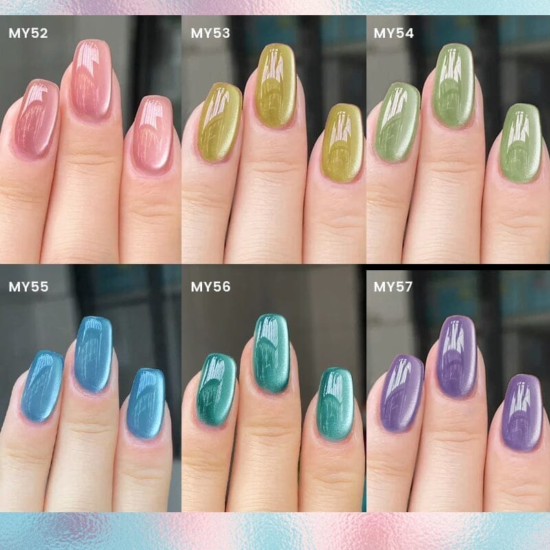 6 Colors Glass Cat Magnetic Gel Polish Freedom Land 10ml