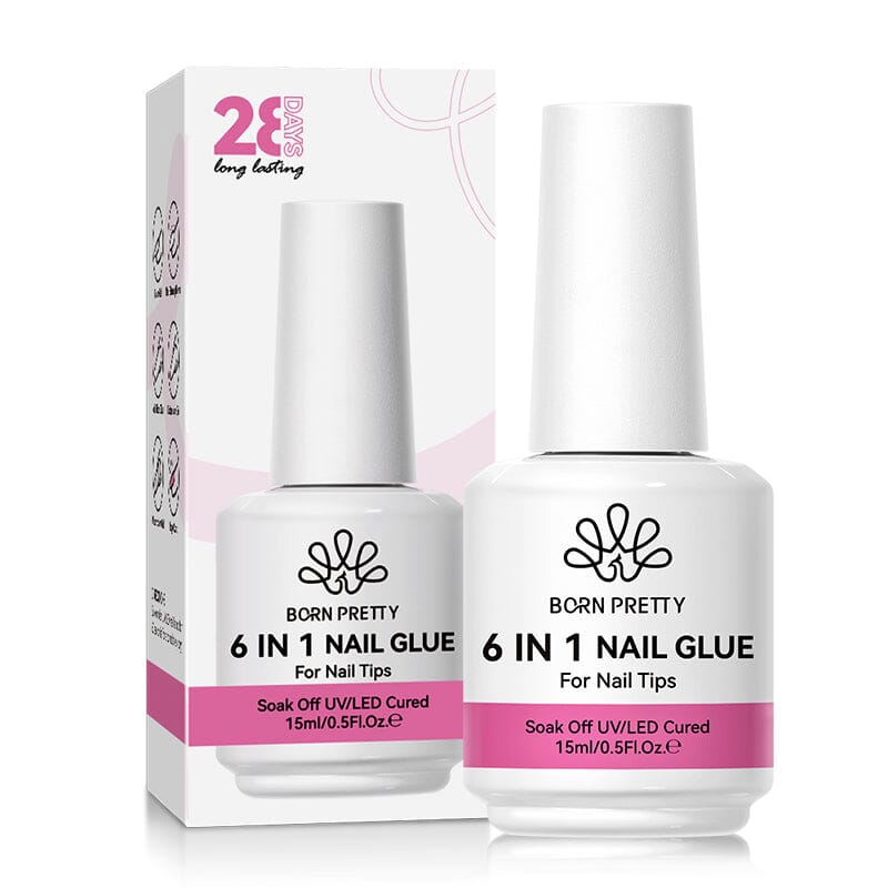 5pcs 6 in 1 Nail Glue Gel Polish 15ml
