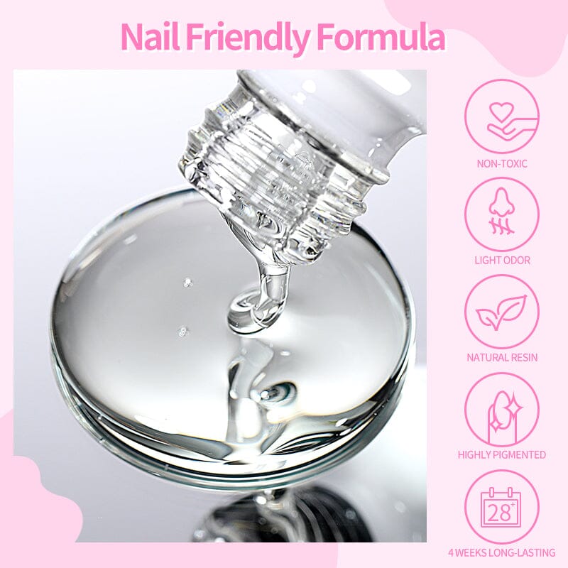 3pcs 6 in 1 Nail Glue Gel Polish 15ml