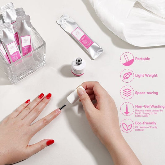 3pcs 6 in 1 Nail Glue Gel 15ml (Bag)