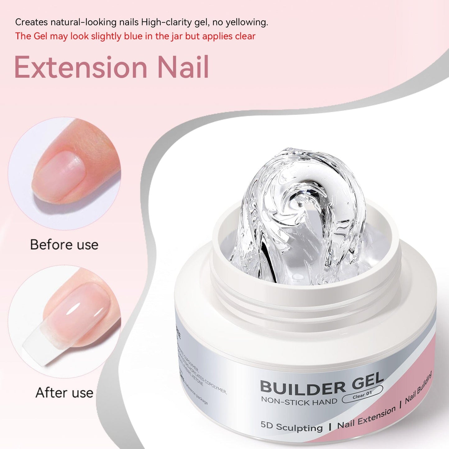 Non Stick Hand Extension Nail Kit