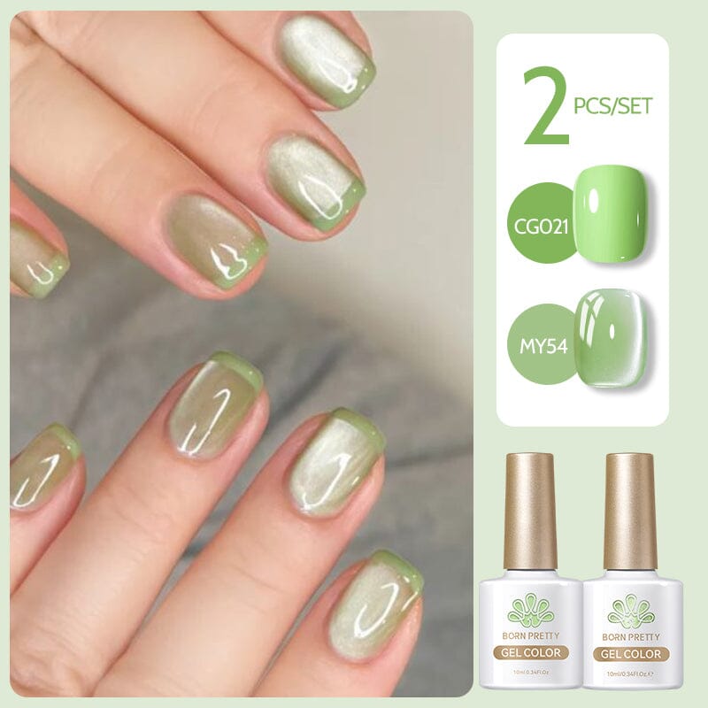 2 Bottles Gel Set French Cat Magnetic Gel 10ml