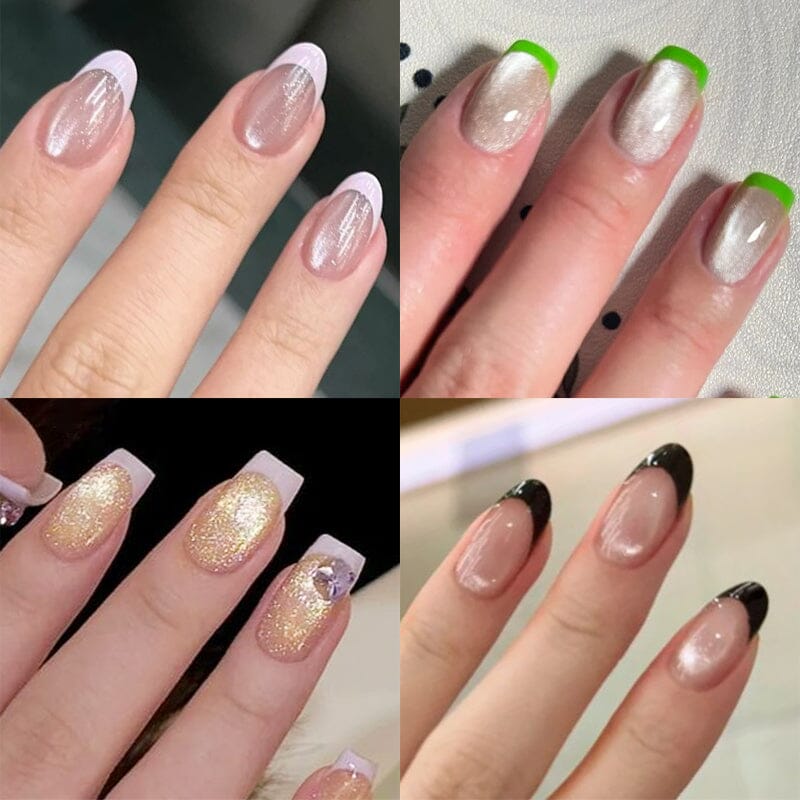 2 Bottles Gel Set French Cat Magnetic Gel 10ml