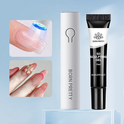 Mini Hand Light & 5D Sculpting Gel Clear