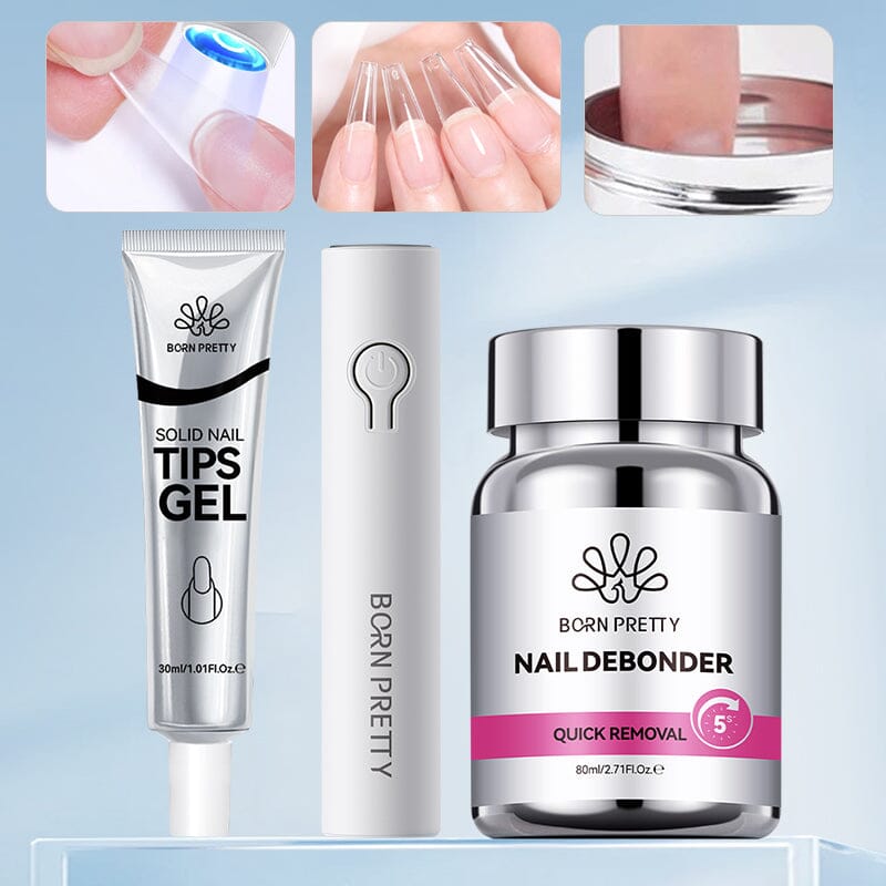 Mini Hand Light & Solid Nail Tips Gel & Nail Debonder