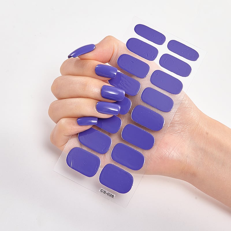 💅SEMICURED UV GEL NAIL STICKERS KIT