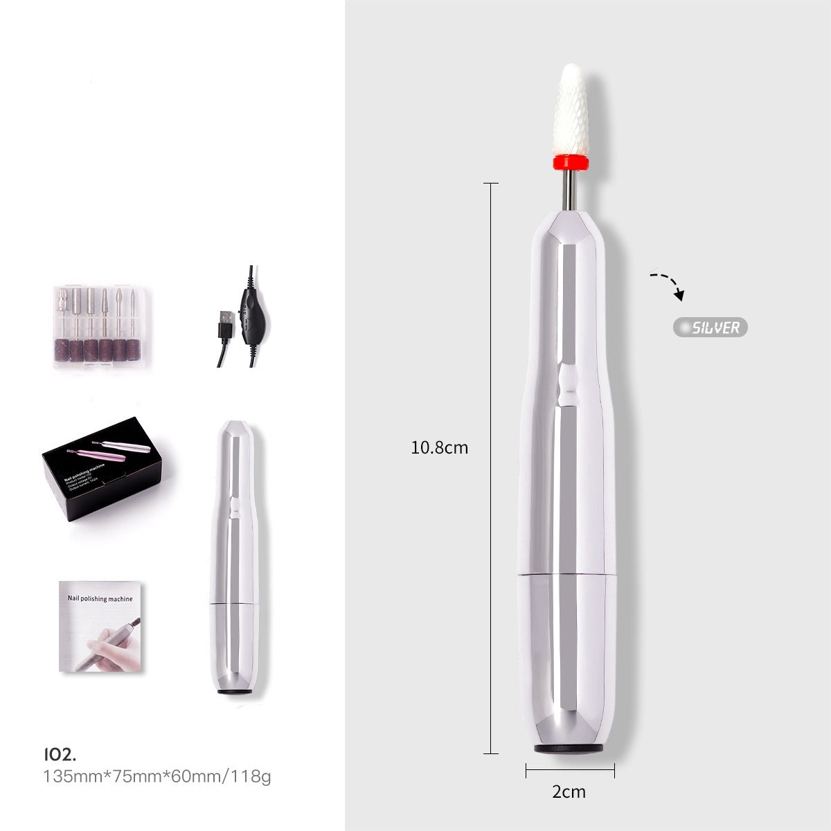 💅 Portable Electric Nail Drill Pen – USB Rechargeable & Perfect for Beginners