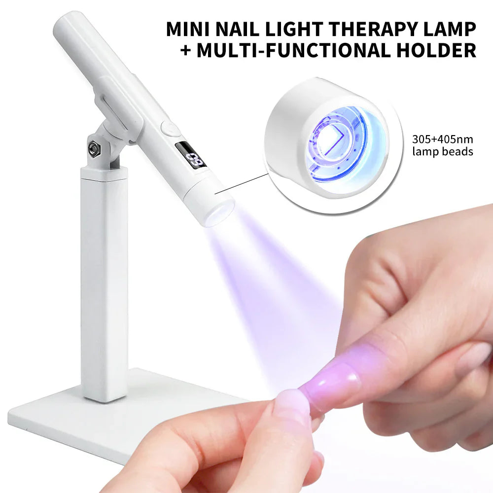 Nail Removal Made Easy – 3-in-1 Solid Gel Remover Pen Set with U-Shaped LED Light