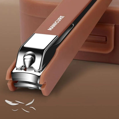 🔥 Splash-Proof Portable 7-PCS Nail Clipper Manicure Set