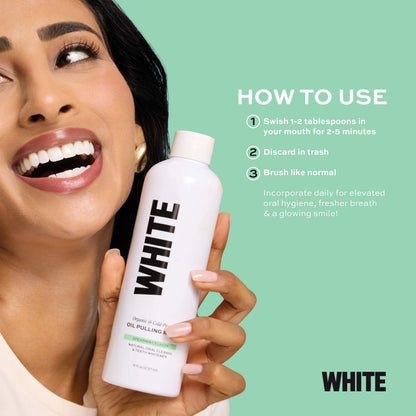 Spearmint Oil Pulling Rinse —Natural Oral Cleanse & Teeth Whitener