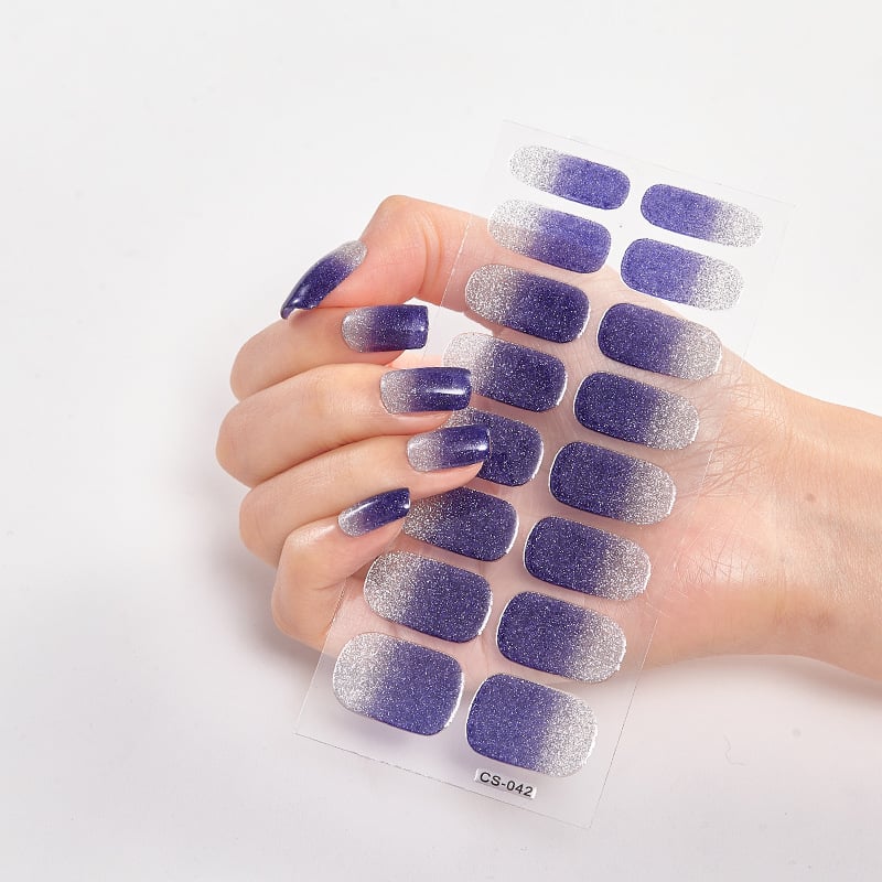 💅SEMICURED UV GEL NAIL STICKERS KIT