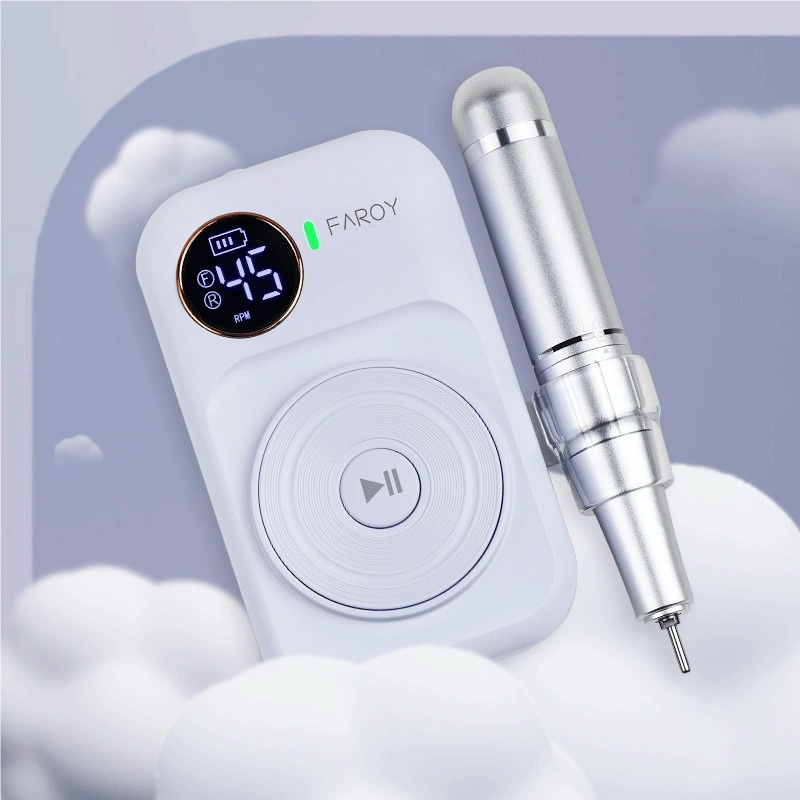 🔧 Pro Power 45,000RPM Nail Drill Machine – Portable & Rechargeable!