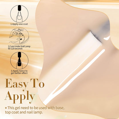 6 Colors Nude Jelly Gel Polish Set Secret Garden 7ml
