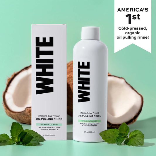 Spearmint Oil Pulling Rinse —Natural Oral Cleanse & Teeth Whitener